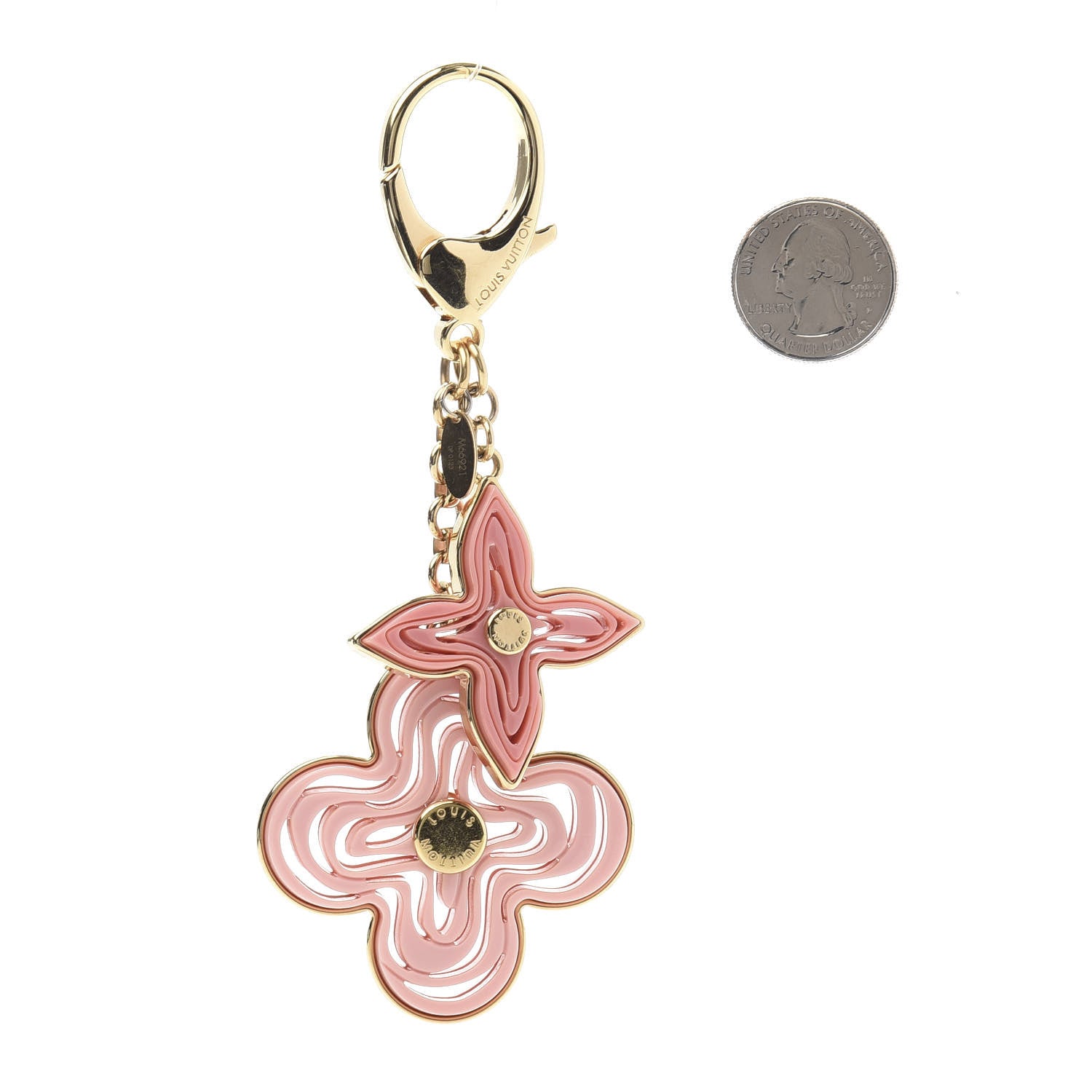 Louis Vuitton Resin Naif Bag Charm Pink 2 of 5