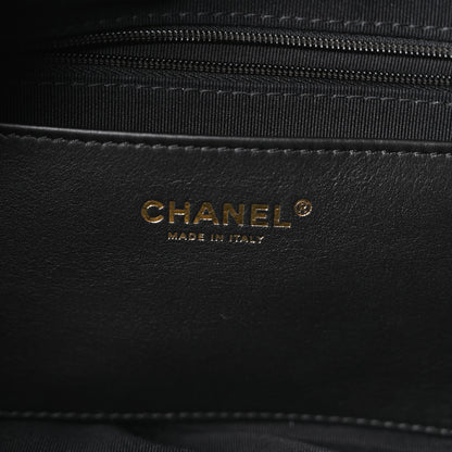 Chanel Velvet Effect Nylon Quilted Bow Bag Black 6 of 11