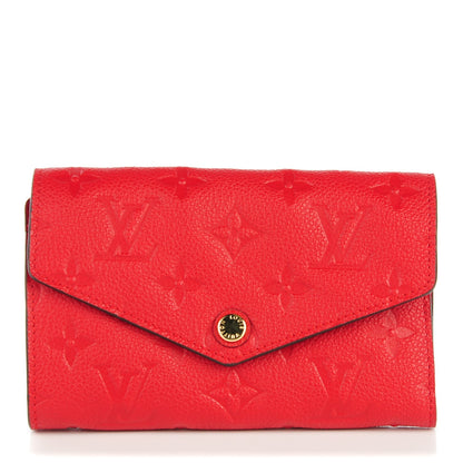 Louis Vuitton Empreinte Compact Curieuse Wallet Cherry 1 of 7