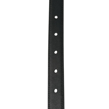 Saint Laurent Smooth Calfskin Monogram Square Buckle Belt 85 34 Black 5 of 5
