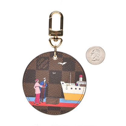 Louis Vuitton Damier Ebene 2016 Christmas Animation Bag Charm Key Ring 2 of 3