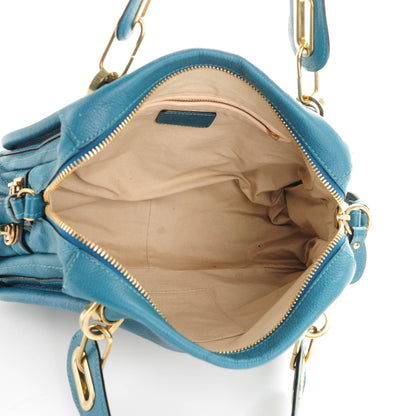 Chloe Calfskin Medium Paraty Peacock Blue 5 of 8