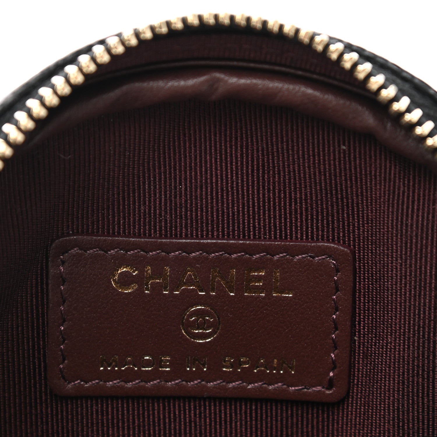 Chanel Caviar Quilted Zip Around Classic Coin Purse Black 6 of 8