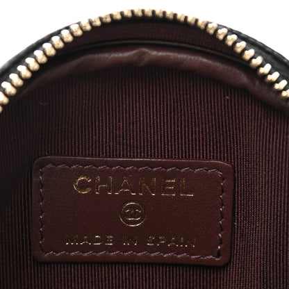 Chanel Caviar Quilted Zip Around Classic Coin Purse Black 6 of 8