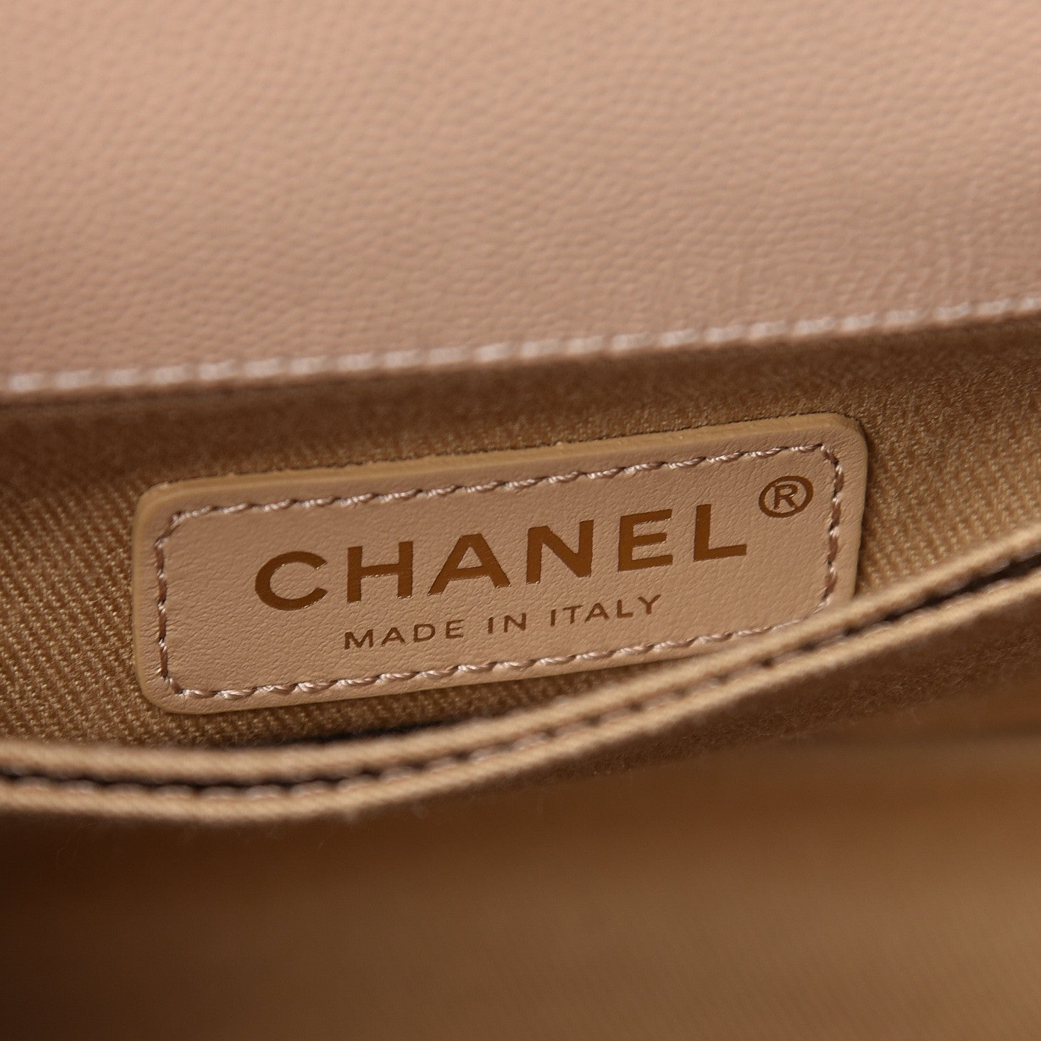 Chanel Caviar Chevron Quilted Mini Coco Handle Flap Beige 6 of 10
