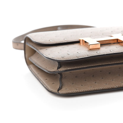 Hermes Ostrich Constance 18 Gris Asphalte 8 of 16