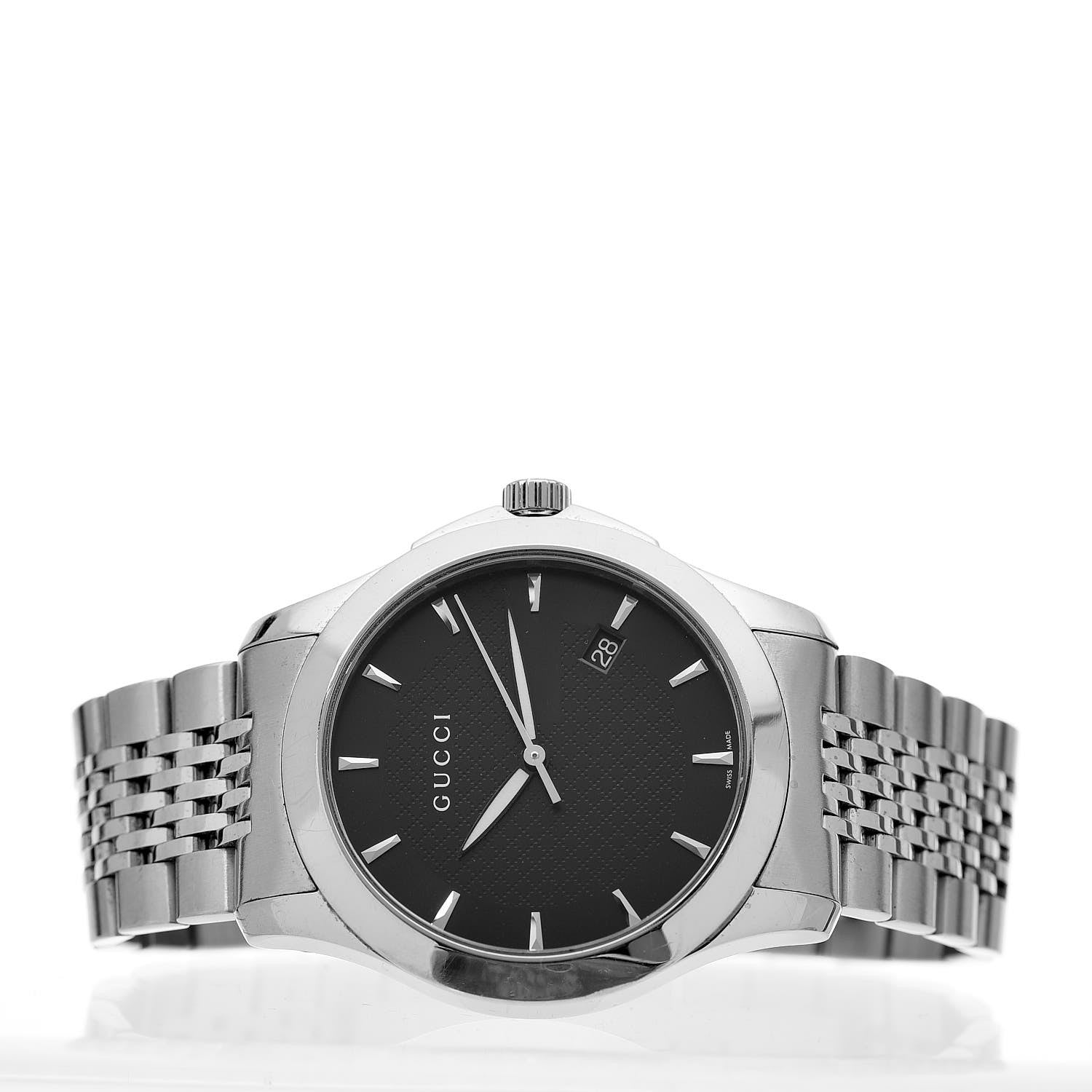 Gucci Stainless Steel 38mm G-Timeless Quartz Watch Black 3 of 8