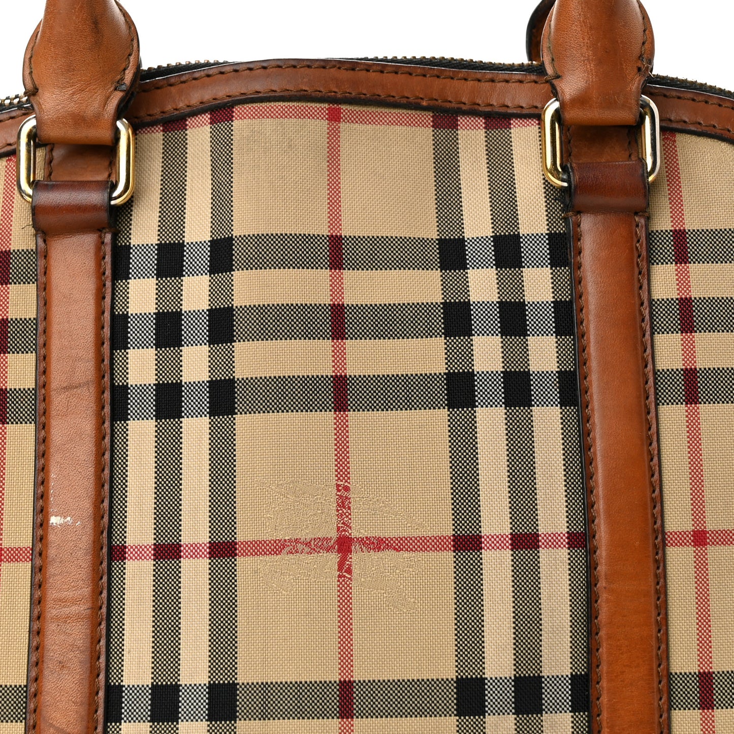 Horseferry Check Small Orchard Bowling Bag Tan