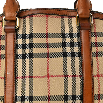 Burberry Horseferry Check Small Orchard Bowling Bag Tan 9 of 26