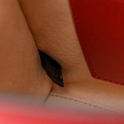 Gucci Textured Dollar Calfskin Web Mini Diana Tote Bag Red 7 of 11