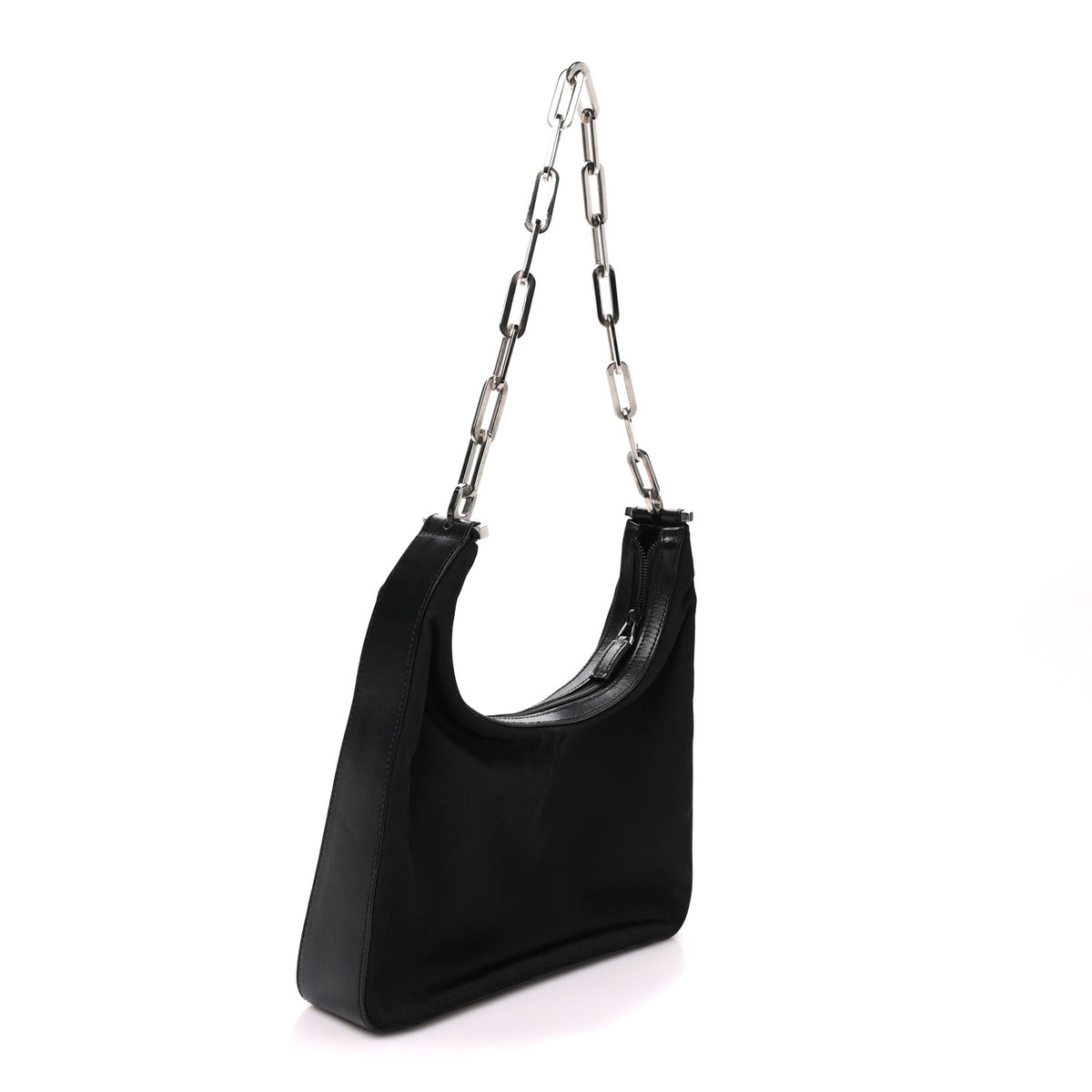 Gucci Calfskin Chain Shoulder Bag Black 3 of 10