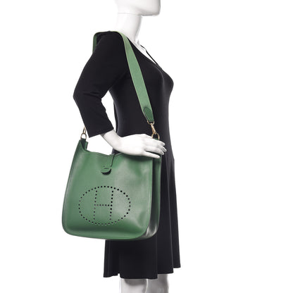 Hermes Courchevel Evelyne GM Vert Bengale 2 of 12