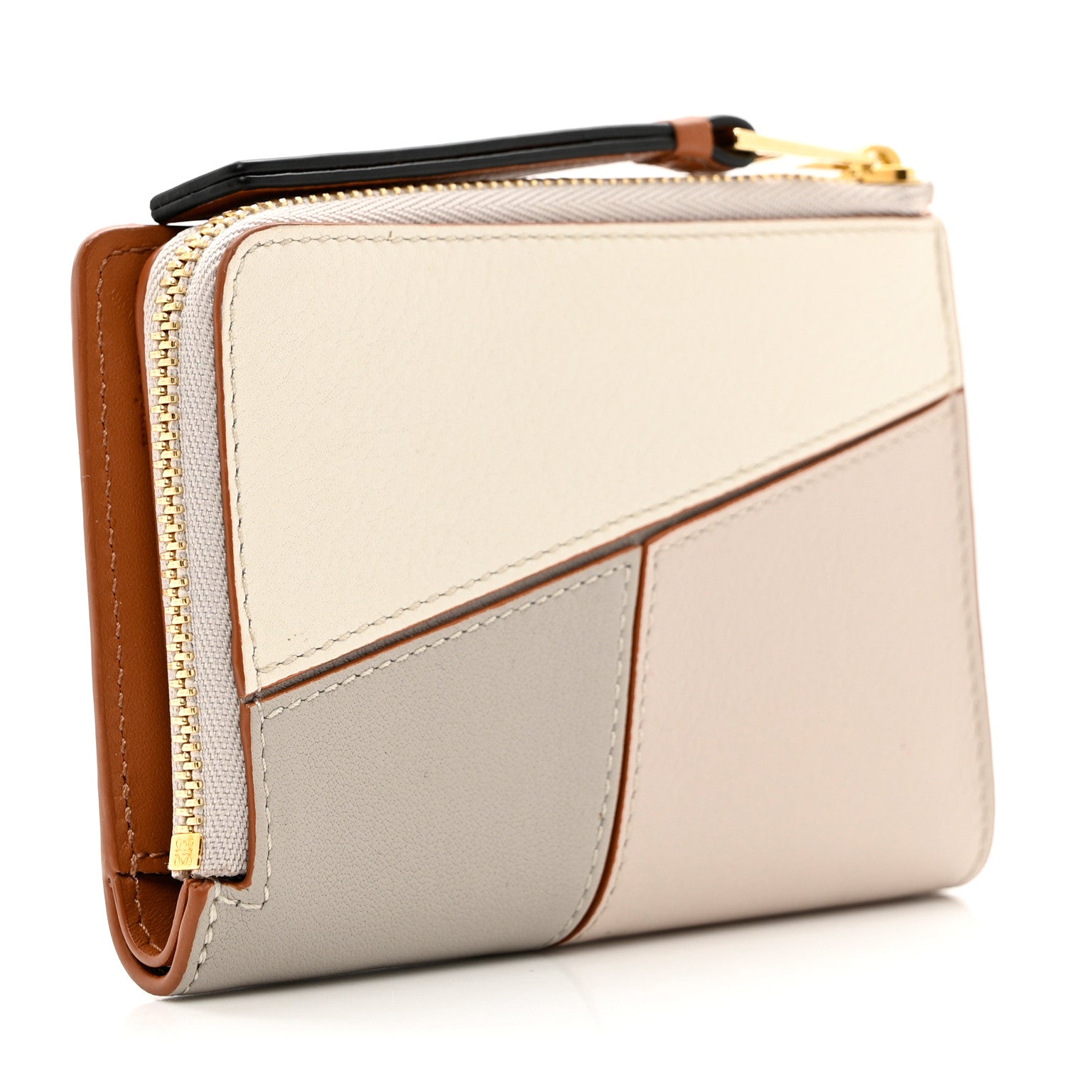 Loewe Calfskin Puzzle Zip Bi-Fold Wallet Ghost Soft White 5 of 7