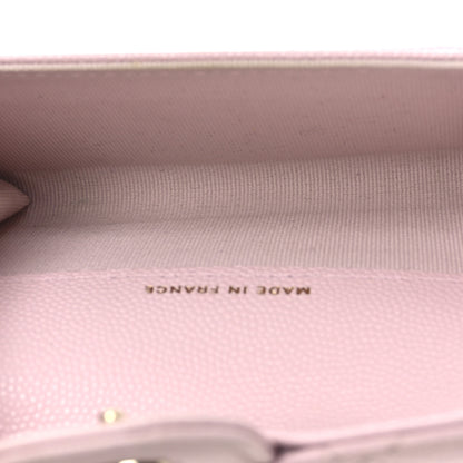 Chanel Caviar Quilted Flap Card Holder Wallet Light Pink 5 of 11
