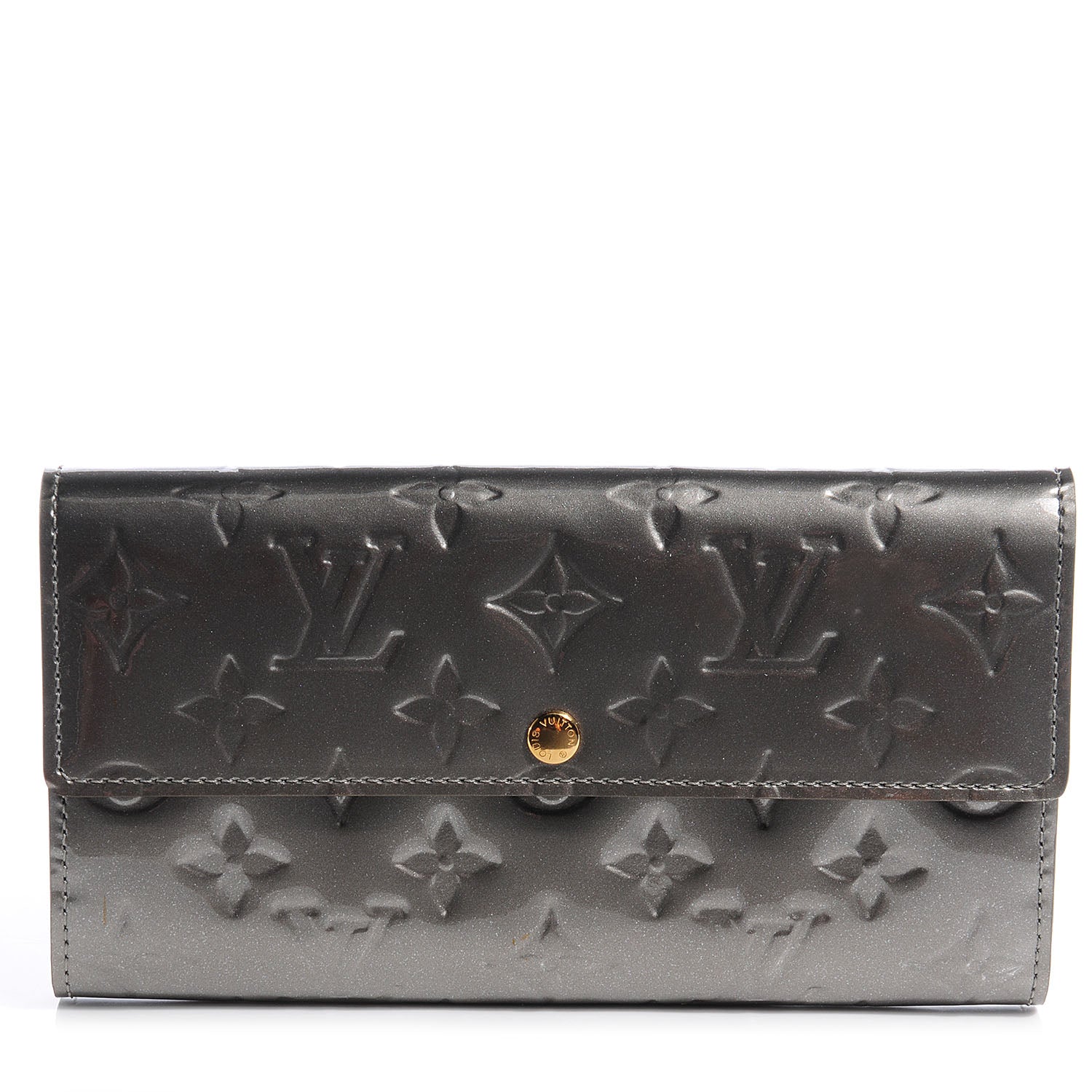 Louis Vuitton Vernis Sarah Wallet Gris Art Deco 1 of 8