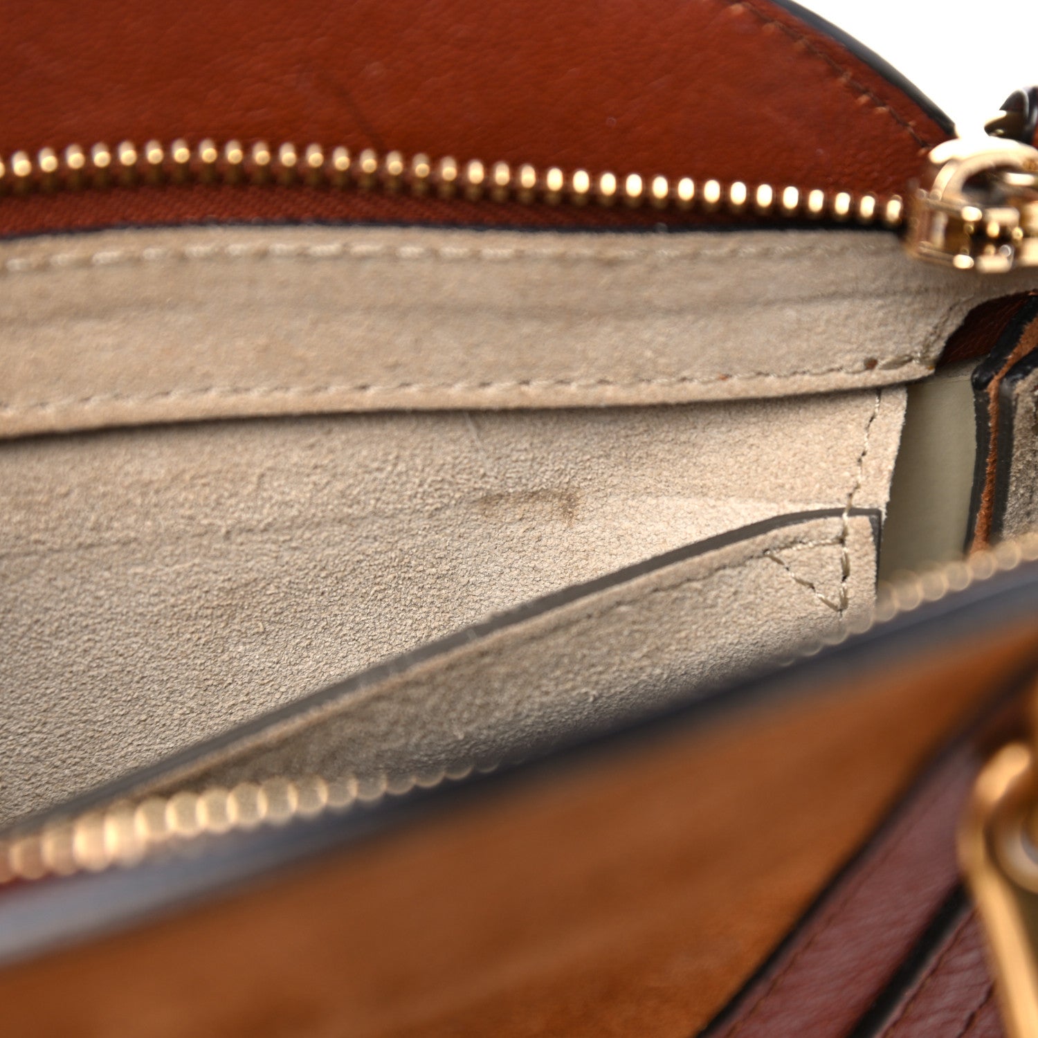 Chloe Shiny Goatskin Smooth Calfskin Suede Small Pixie Bag Saffron Red 9 of 20