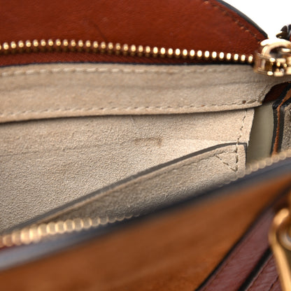 Chloe Shiny Goatskin Smooth Calfskin Suede Small Pixie Bag Saffron Red 9 of 20