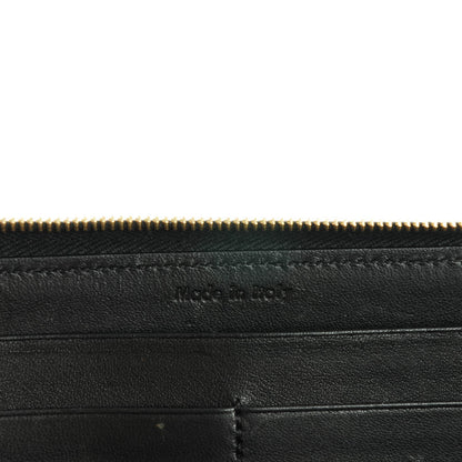 Celine Spazzolato Calfskin Large Zip Around Multifunction Wallet Black 6 of 7