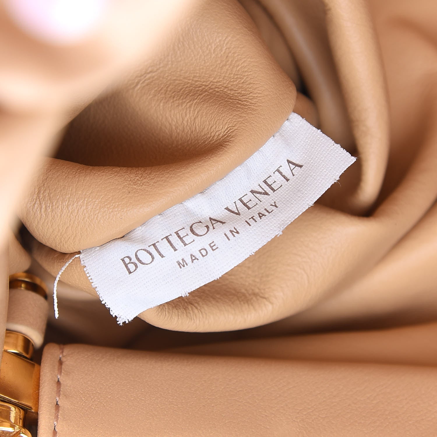 Bottega Veneta Calfskin The Pouch Chain Almond 7 of 14