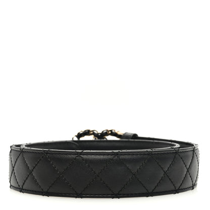 Chanel Calfskin Quilted CC Chain Belt 70 28 Black 2 of 5
