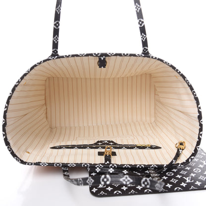 Louis Vuitton Monogram Giant Jungle Neverfull MM Ivory 6 of 11