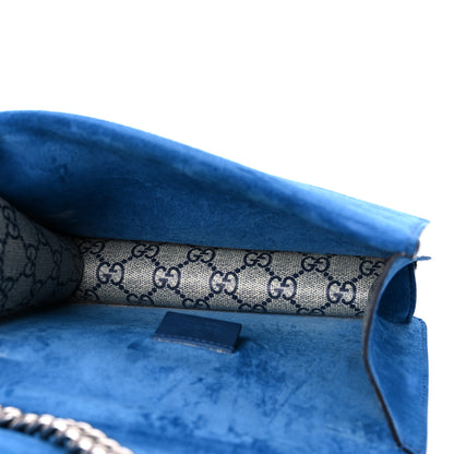 Gucci GG Supreme Monogram Blooms Mini Dionysus Shoulder Bag Beige Navy Vintage Blue 5 of 15