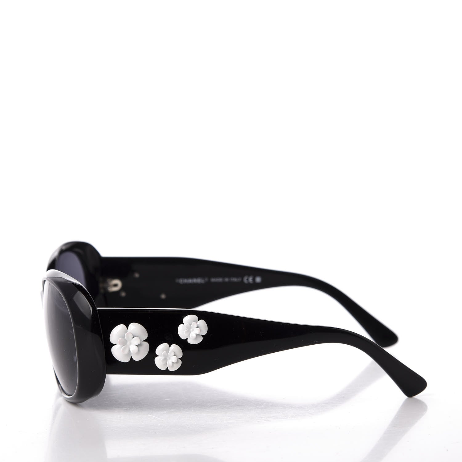 Chanel Camellia CC Sunglasses 5113 Black 3 of 8