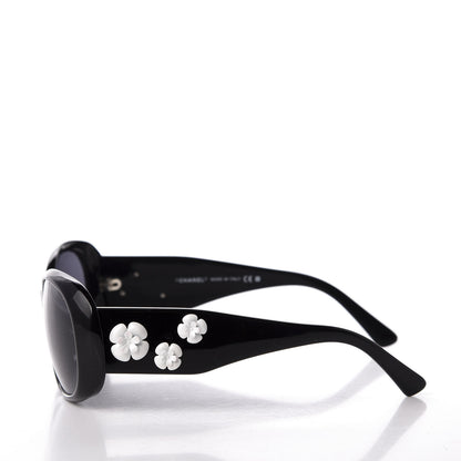 Chanel Camellia CC Sunglasses 5113 Black 3 of 8