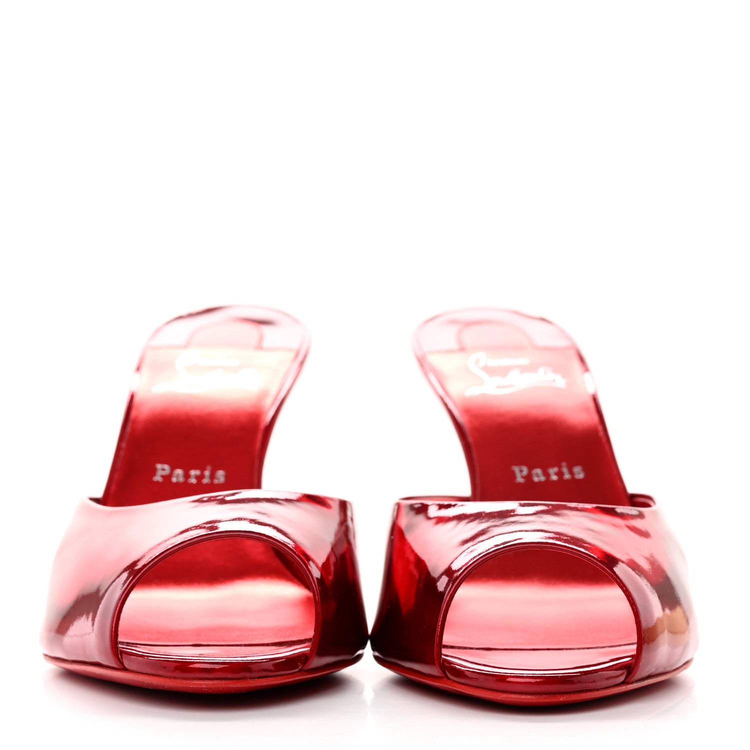 Christian Louboutin Metallic Patent Me Dolly 85 Pumps 39 Loubi 2 of 9