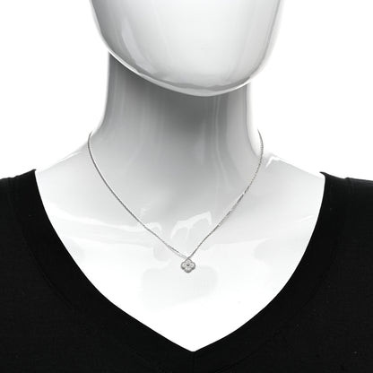 Van Cleef & Arpels 18K White Gold Diamond Sweet Alhambra Pendant Necklace 2 of 6