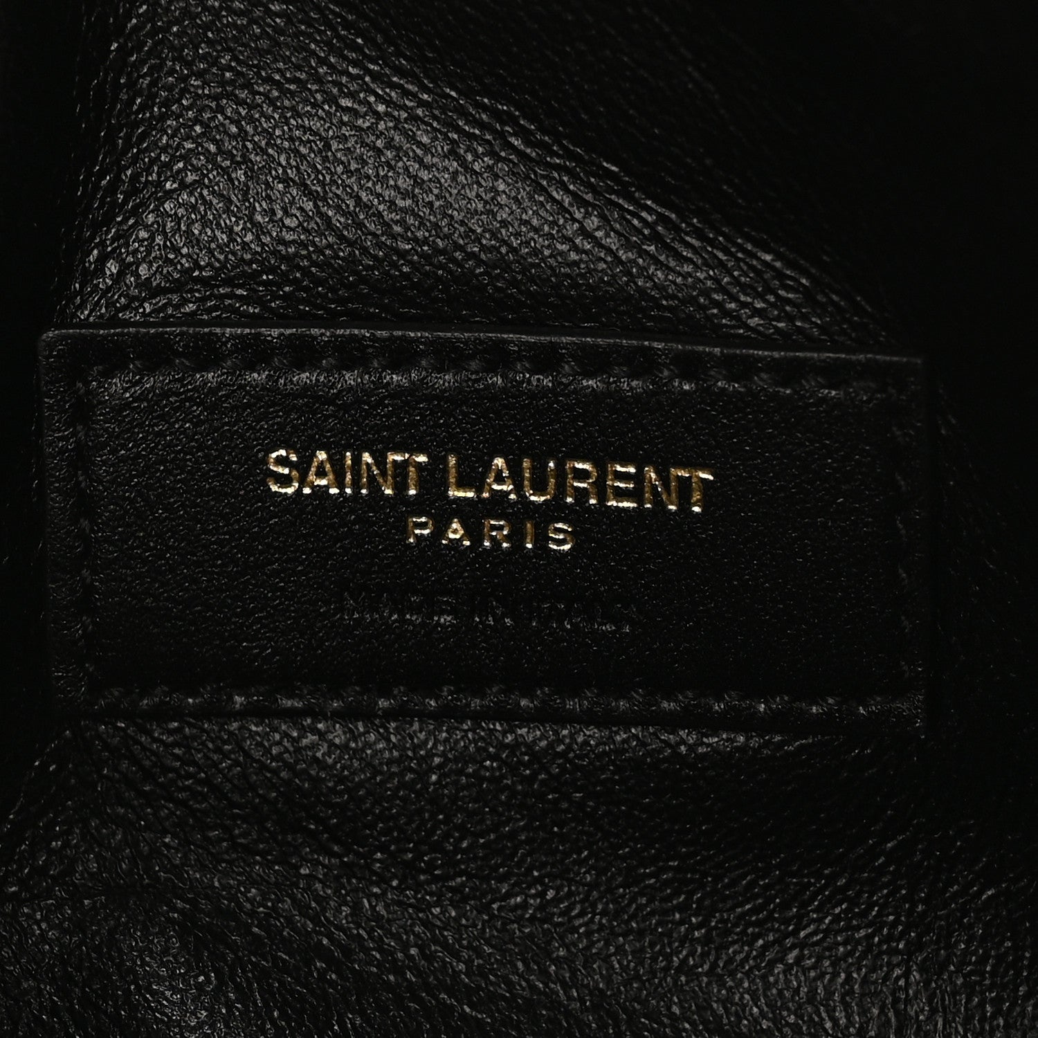 Saint Laurent Lambskin Quilted Gaby Zipped Pouch Crema Soft 6 of 9