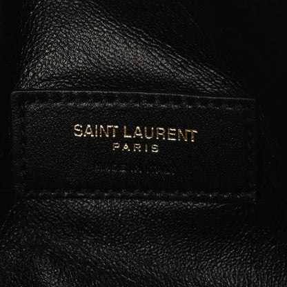 Saint Laurent Lambskin Quilted Gaby Zipped Pouch Crema Soft 6 of 9