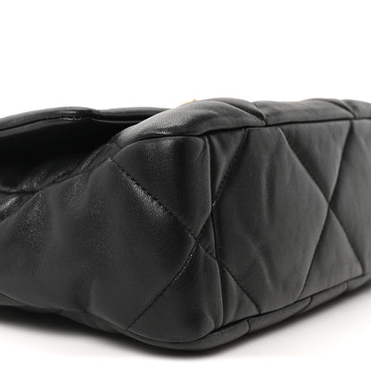 Chanel Lambskin Quilted Medium Chanel 19 Flap Black 9 of 10