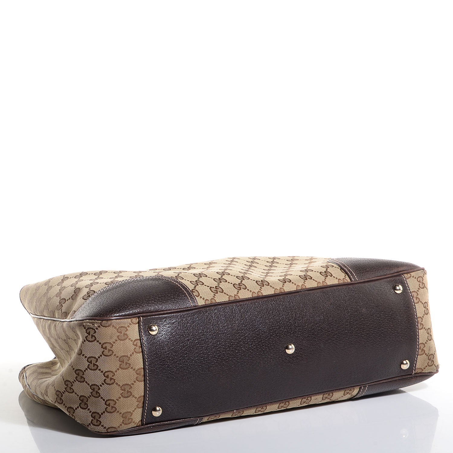 Louis Vuitton GUCCI Monogram Large Princy Tote Dark Brown 4 of 7