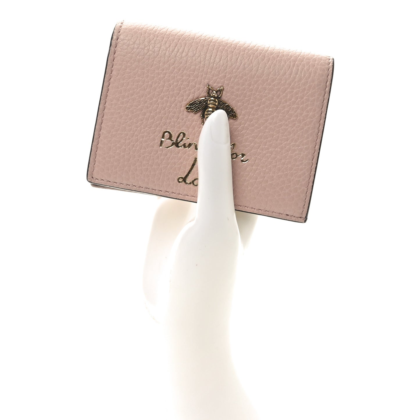 Cellarius Calfskin Blind for Love Animalier Card Case Perfect Pink
