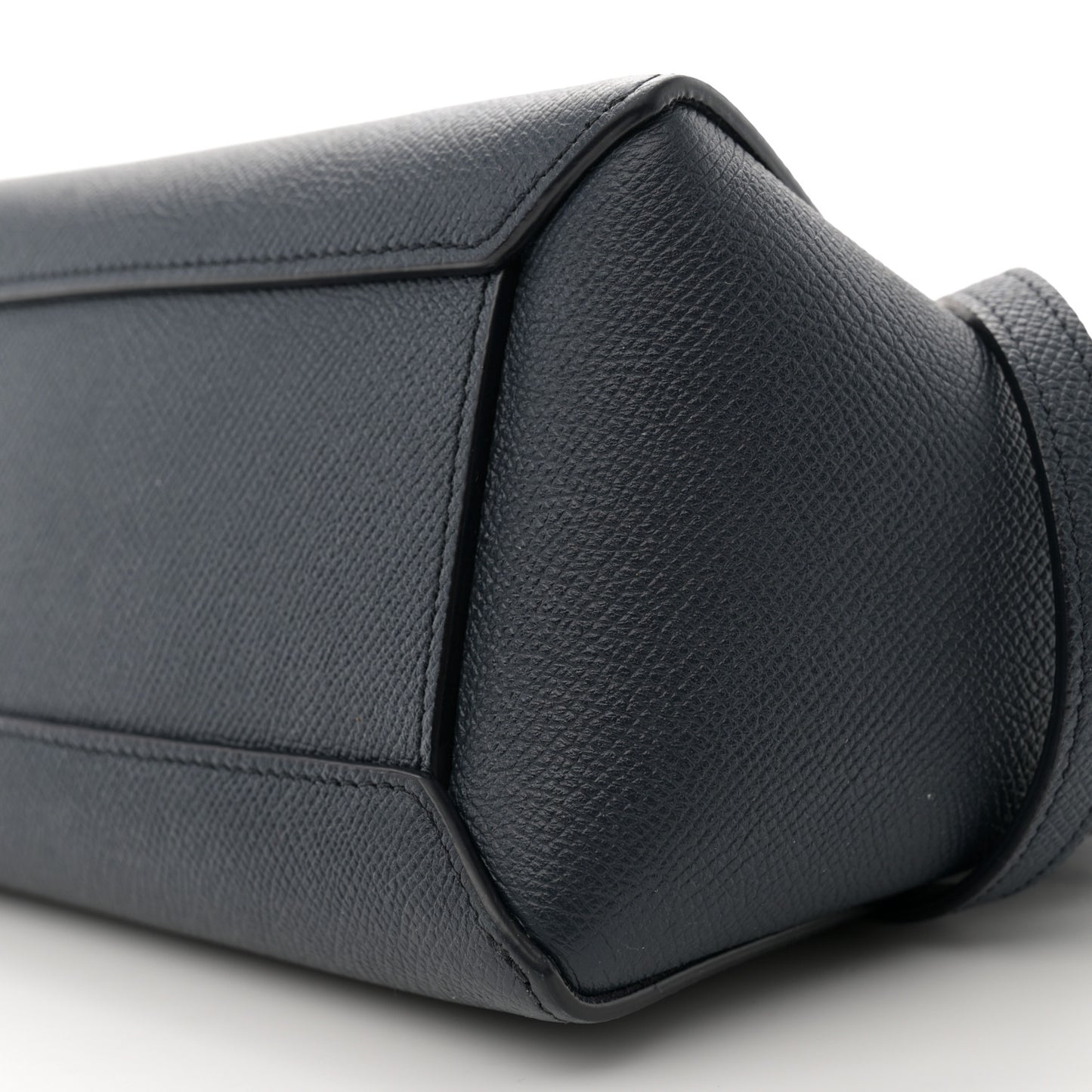 Grained Calfskin Nano Belt Bag Navy