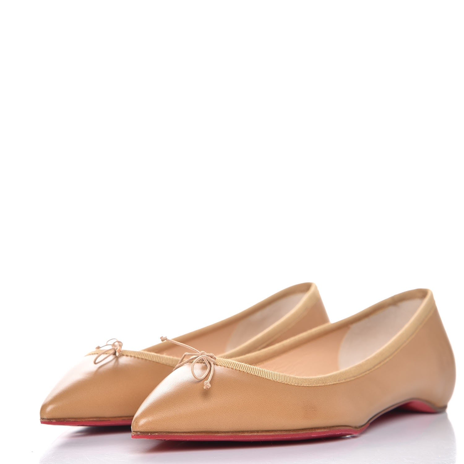 Christian Louboutin Nappa Solasofia Flats 38.5 Nude 2 of 11