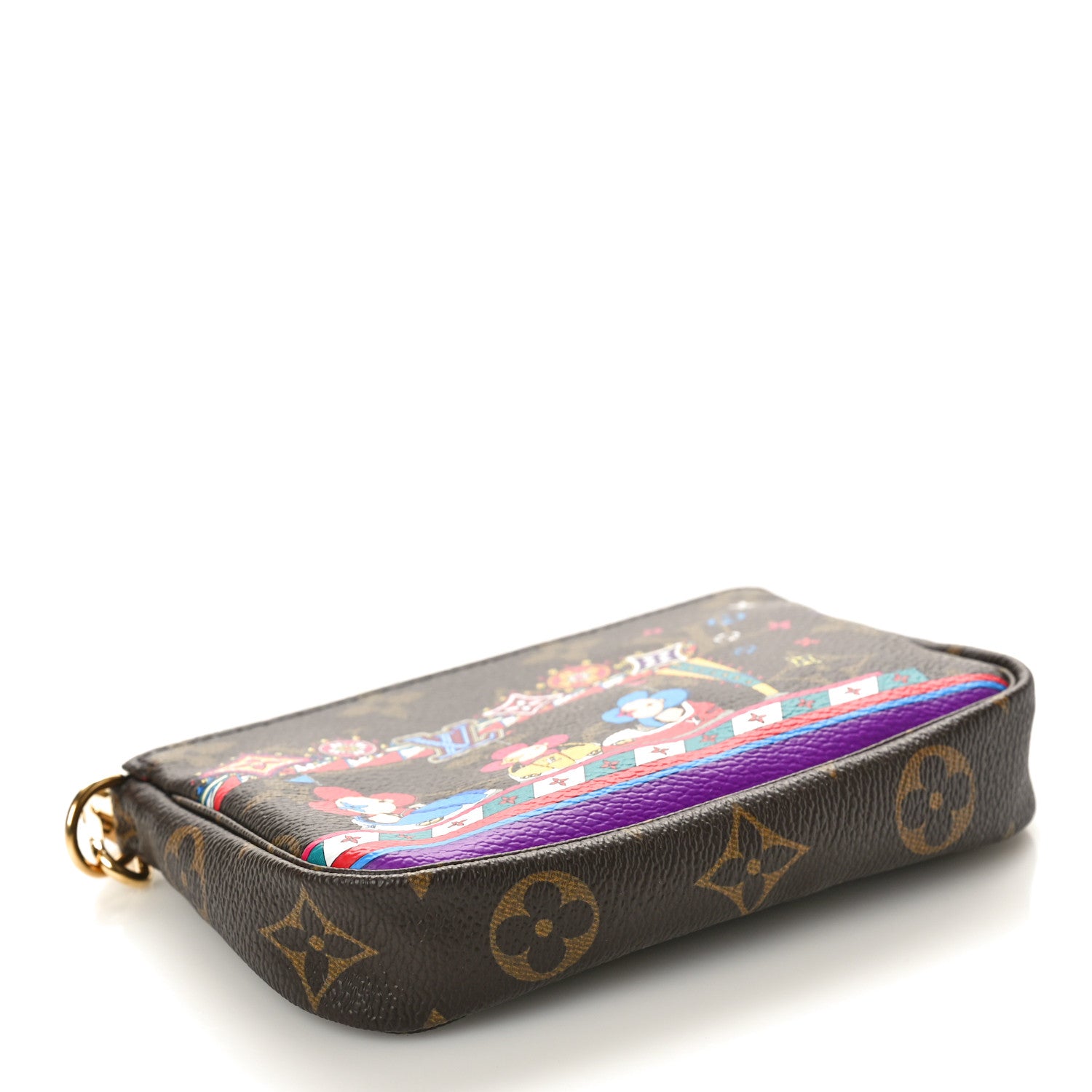 Louis Vuitton Monogram 2020 Christmas Animation Bumper Cars Mini Pochette Accessories Coquelicot 4 of 10