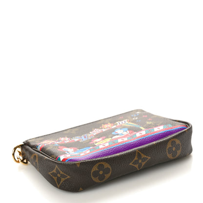 Louis Vuitton Monogram 2020 Christmas Animation Bumper Cars Mini Pochette Accessories Coquelicot 4 of 10
