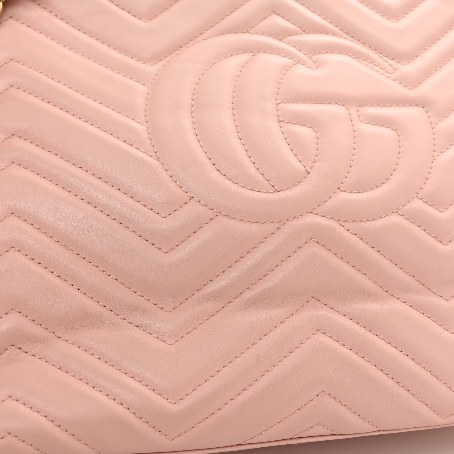 Gucci Calfskin Matelasse Medium GG Marmont Shoulder Tote Bag Perfect Pink 10 of 10