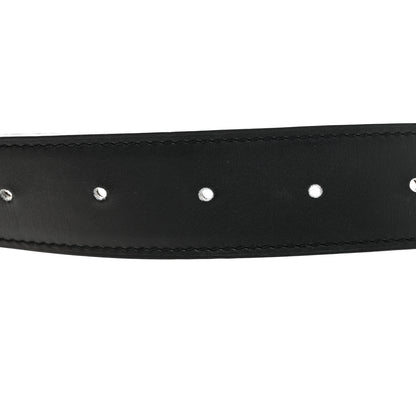 Hermes Swift Togo 32mm H Belt 95 38 Black Chocolate 4 of 6