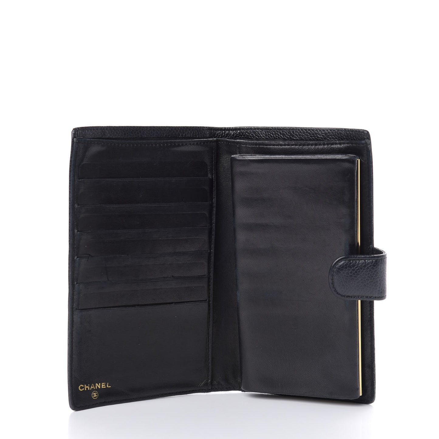 Caviar Timeless CC French Wallet Black
