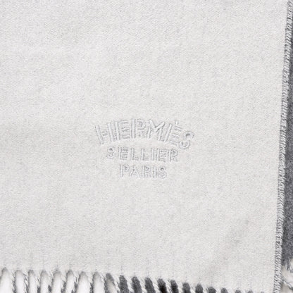 Hermes Cashmere Fringe Double Face Stole Scarf 3 of 4