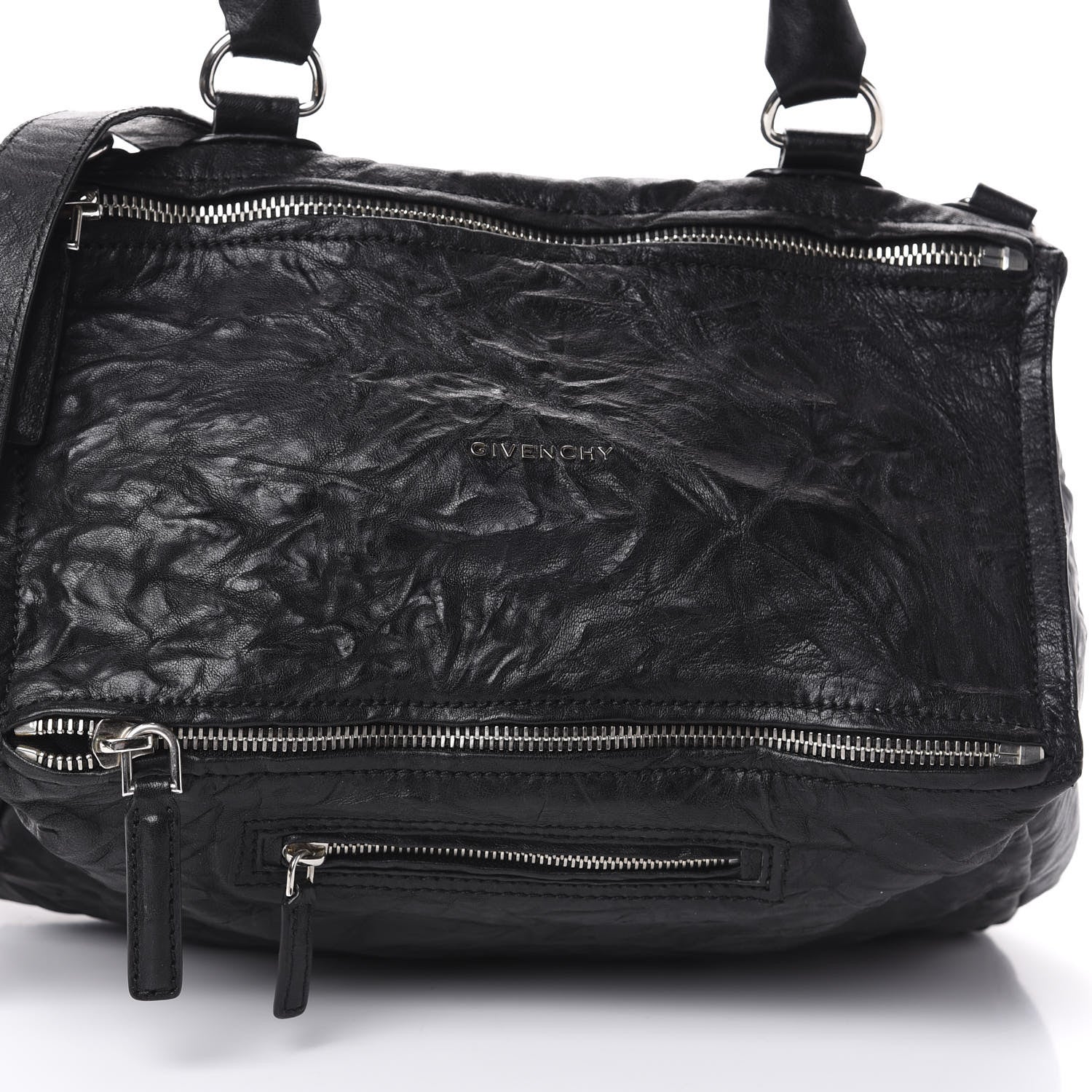 Givenchy Tumbled Sheepskin Medium Pandora Bag Black 7 of 9