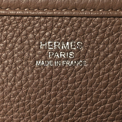 Hermes Taurillon Clemence Evelyne III PM Beige De Weimar 5 of 9