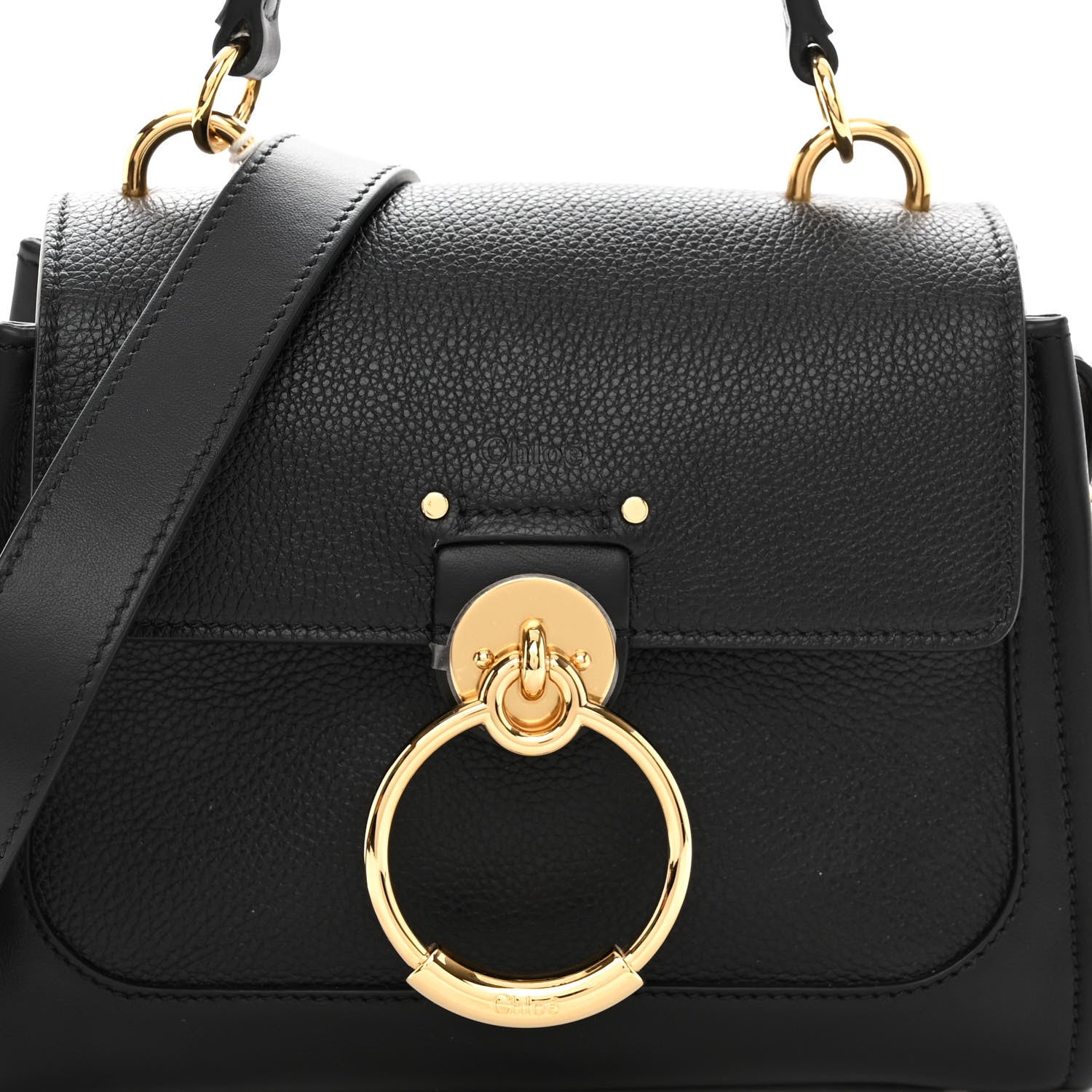 Chloe Calfskin Mini Tess Day Bag Black 7 of 10