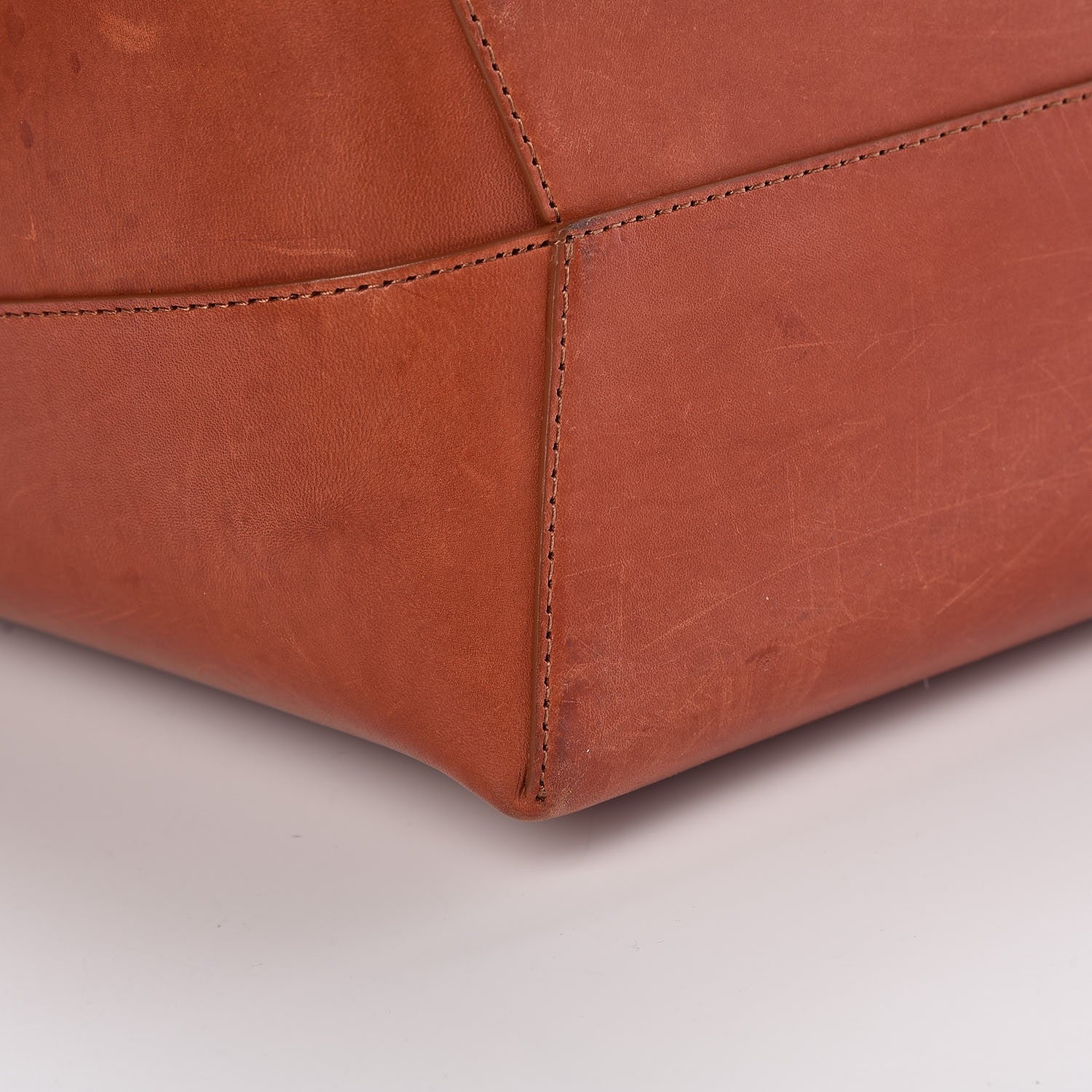 Mansur Gavriel Calfskin Small Shopping Tote Brandy 12 of 15