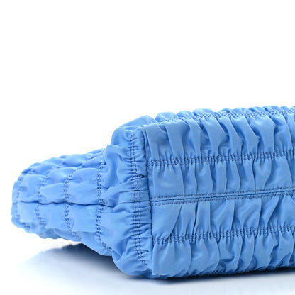 Prada Tessuto Nylon Gaufre Tote Light Blue 7 of 8