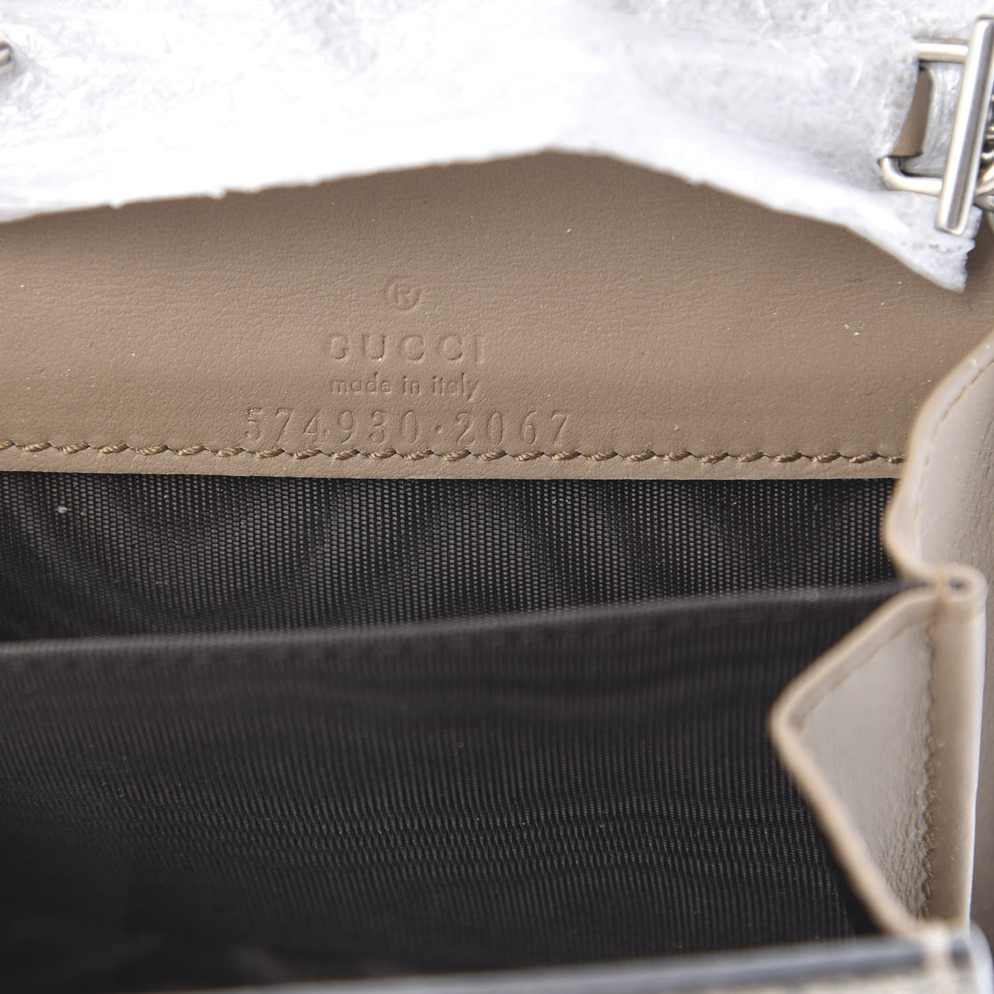 GG Supreme Monogram Dionysus Coin Purse Taupe