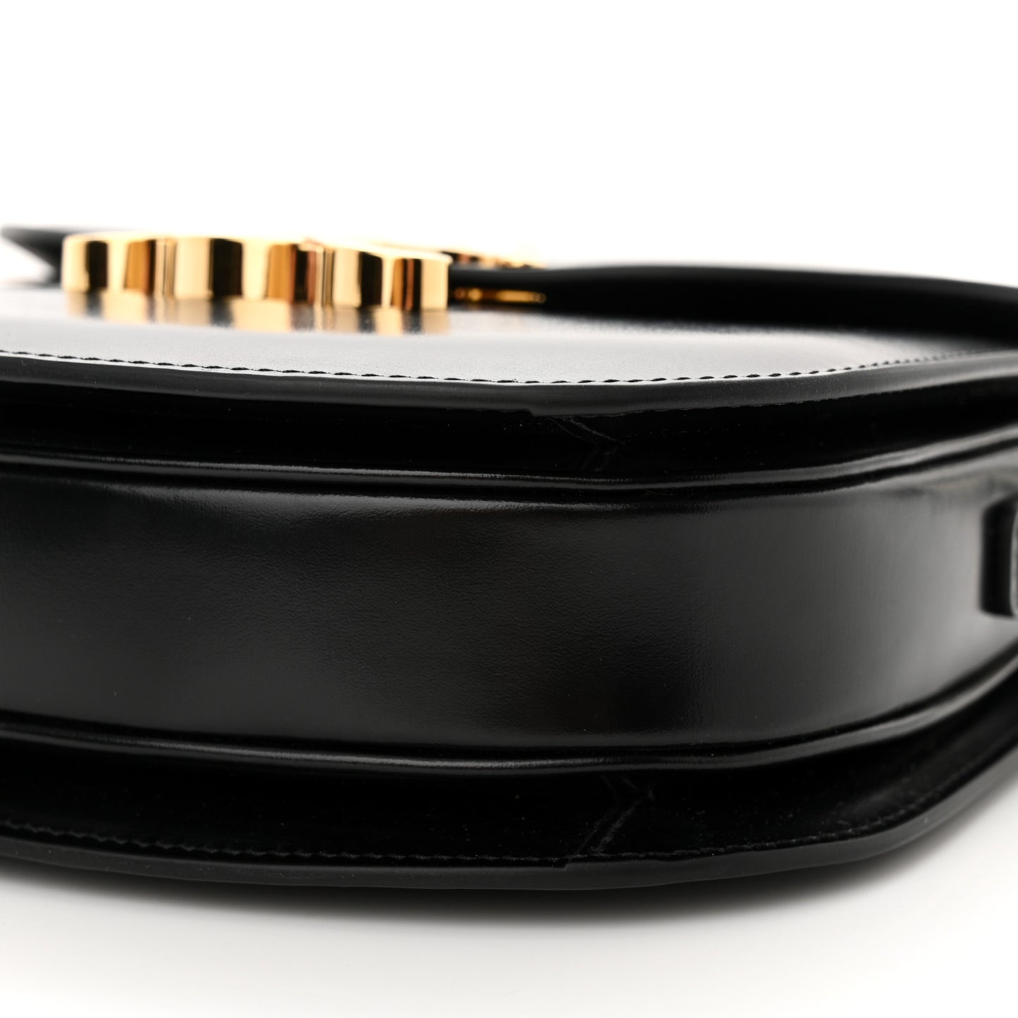 Shiny Calfskin Teen Besace Black